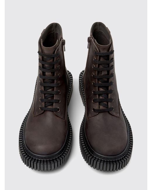 Camper Black Pix Berlin Leather Ankle Boot