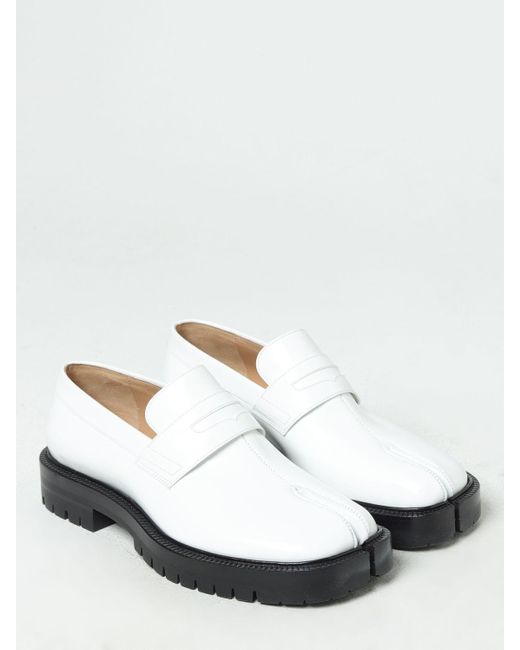 Maison Margiela White Brogue Shoes for men