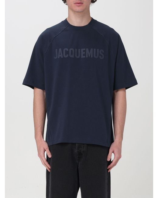 T-shirt in cotone di Jacquemus in Blue da Uomo