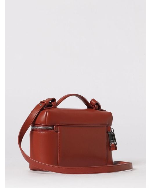 Emporio Armani Red Lilly Leather Bag