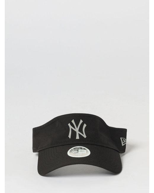 KTZ Black 9Twenty Ny Yankees Polyester Visor With Embroidered Logo