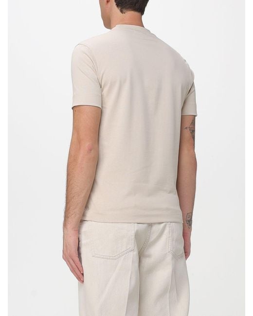 Emporio Armani White Basic Cotton T-Shirt for men