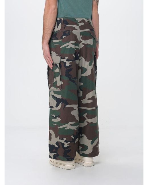 Obey Multicolor Cotton Cargo Pants With Camouflage Print for men