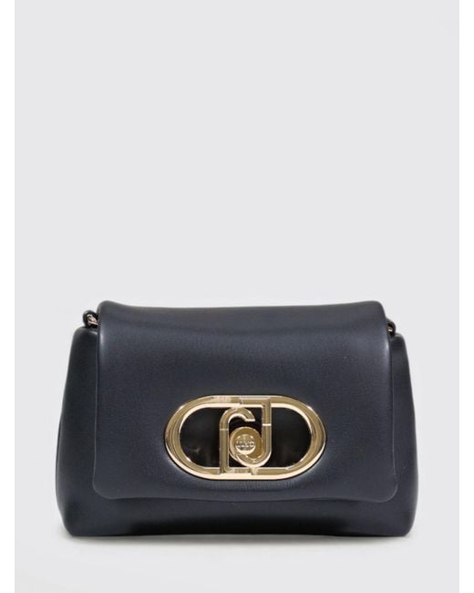 Liu Jo Blue Lapuffy Faux Leather Bag
