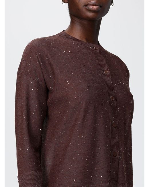 Kangra Purple Viscose Blend Cardigan