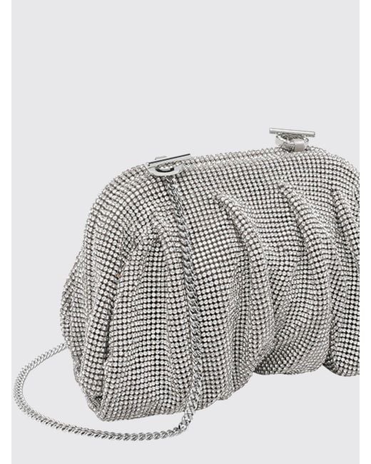 Benedetta Bruzziches Gray Venus Draped Mini Bag