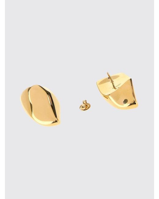 Bottega Veneta Yellow Chromed Prisma Earrings