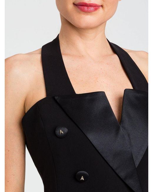 Twinset Black Double-Breasted Vest
