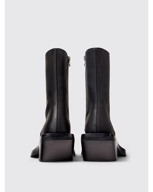 Camper Black Quetal Boots Leather for men