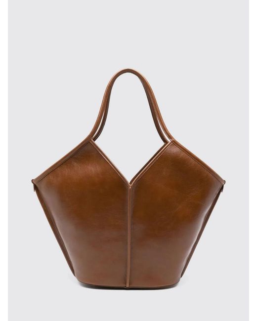 Hereu Brown Calella Distressed Leather Bag
