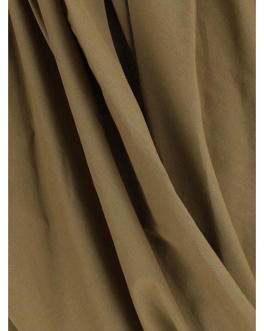 Chloé Green ChloÉ Draped Cotton Skirt
