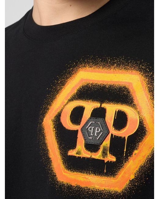 Philipp Plein Black T-Shirt for men