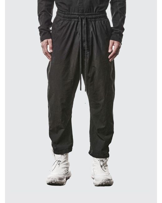 Thom Krom Black Cotton Jogging Trousers for men