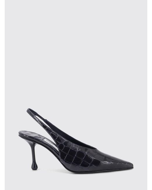 Jimmy Choo Blue Isa Croc-Effect Leather Slingback Pumps With High Heel