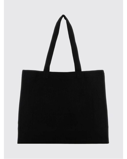 A.P.C. Black Diane Cotton Blend Tote Bag for men