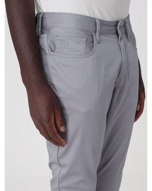 ARMANI EXCHANGE Gray Trousers for men