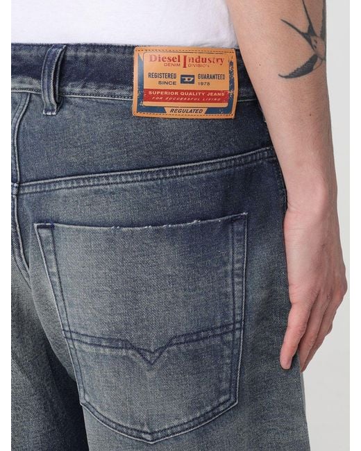DIESEL Blue 1997 D-Enim Wide Leg Denim Jeans for men