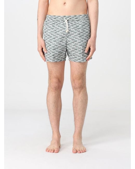 Kampos Blue Patterned Nylon Swimsuit for men