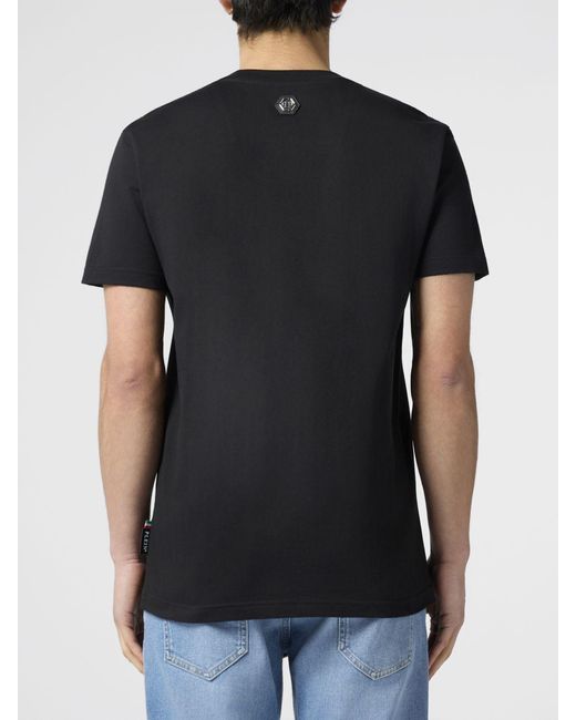 Philipp Plein Black T-Shirt for men