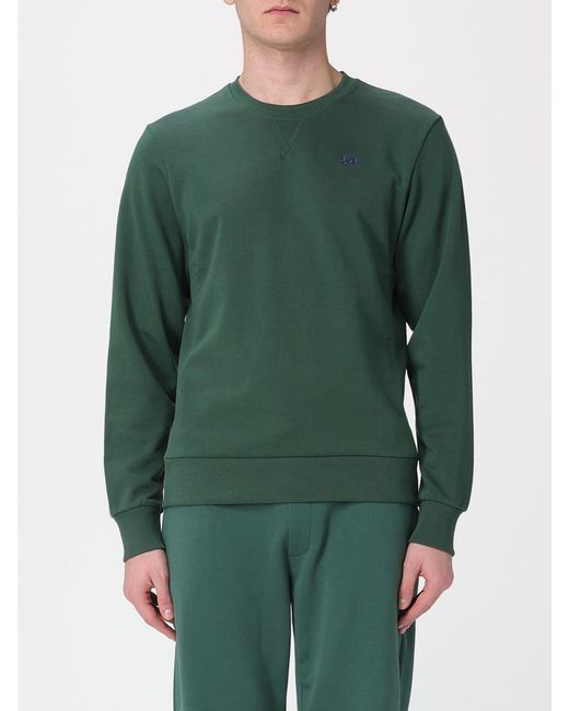 La Martina Green Cotton Crew Neck Sweatshirt for men