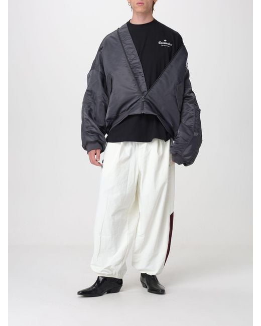 Adidas Originals Blue Willy Chavarria X Padded Recycled Tech Fabric Bomber Jacket for men