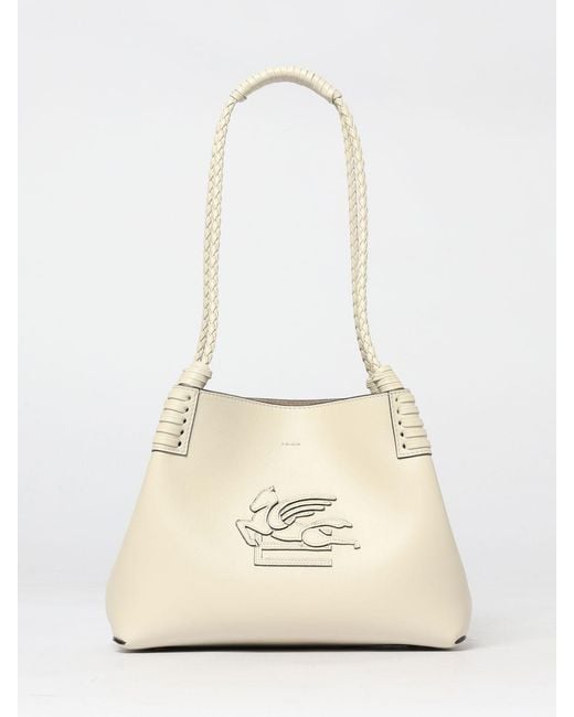 Etro Natural Libra Small Leather Shopping Bag