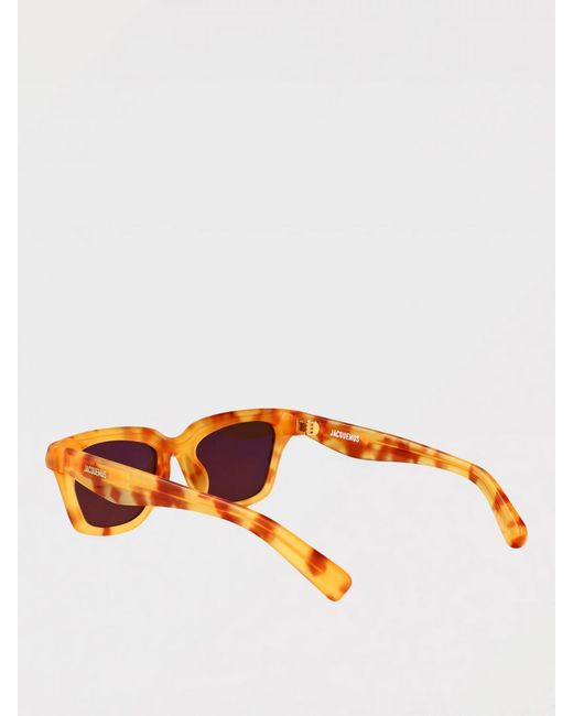 Jacquemus Orange Carre Jac109C4Sun Acetate Sunglasses for men