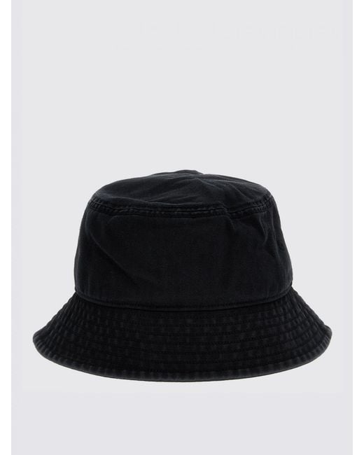 Y-3 Black Cotton Hat With Embroidered Logo for men