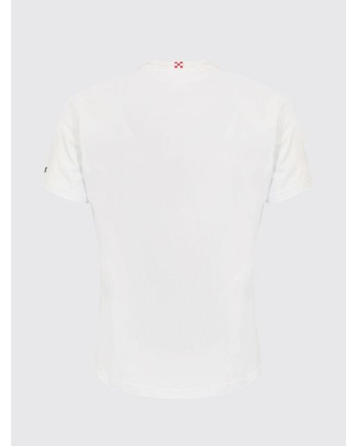 Mc2 Saint Barth White Cotton Crew Neck T-Shirt for men