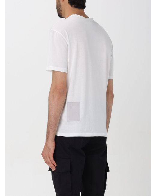T-shirt in cotone di C P Company in White da Uomo