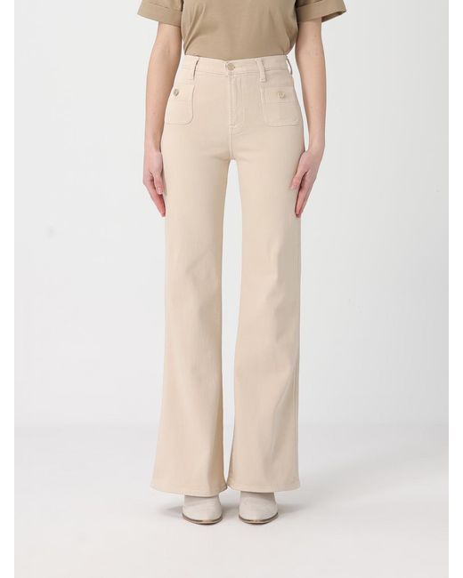 7 For All Mankind Natural Stretch Cotton Trousers
