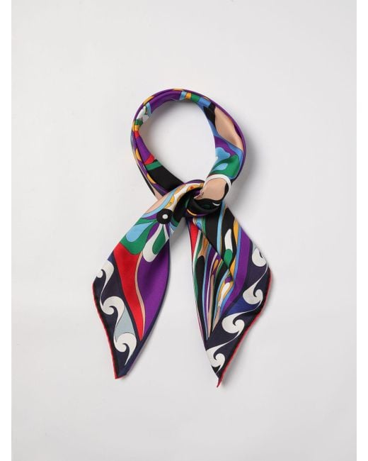 Emilio Pucci Blue Neck Scarf