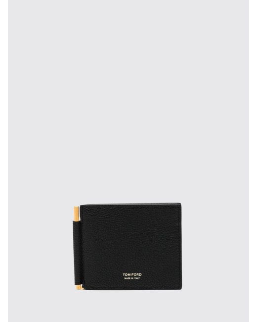 Tom Ford White Hammered Leather Wallet for men