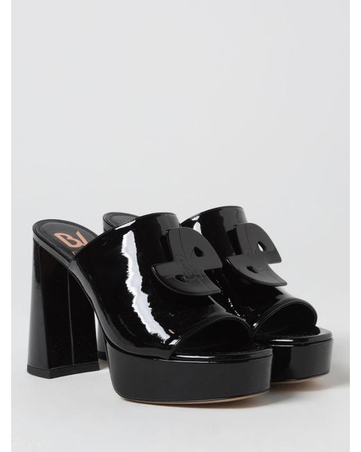 Patou Black Heeled Sandals