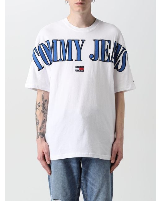 Camiseta Tommy hombre de color Blanco | Lyst