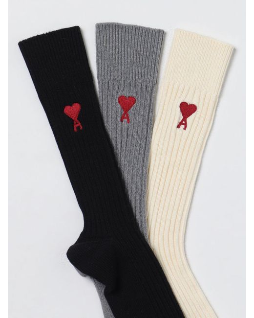 AMI White Socks for men