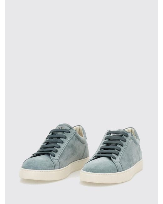 Tod's Blue Suede Sneakers for men