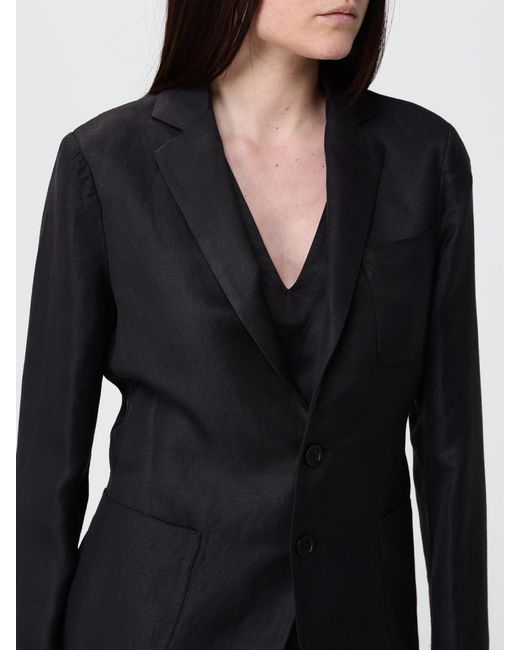 Barena Black Linen Blend Blazer