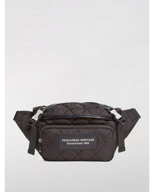 DSquared² Black Belt Bag for men