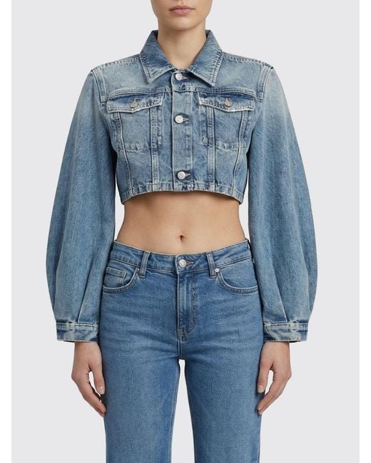 Chaqueta Vaquera Crop CYCLE de color Blue