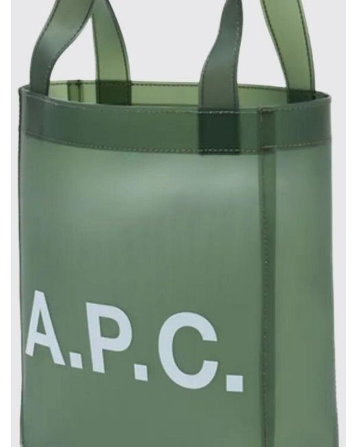 A.P.C. Green Lou Small Polyurethane Bag