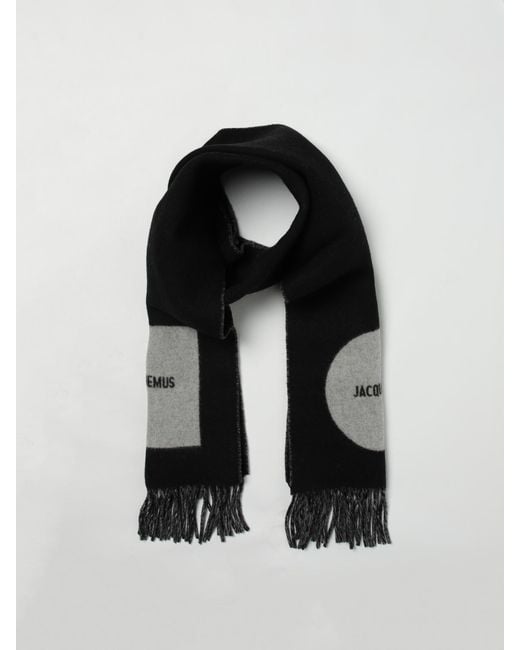 Jacquemus Black Rond Carrè Scarf for men