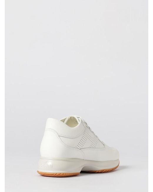 Hogan White Interactive Leather Sneakers