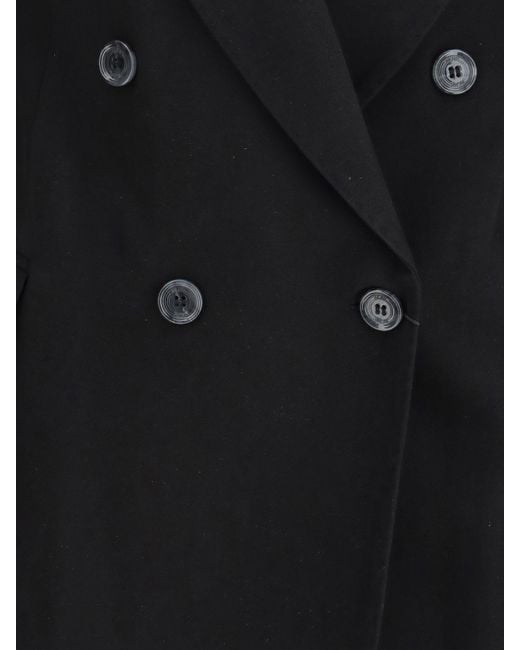 Gcds Blue Double-Breasted Viscose Blend Blazer By