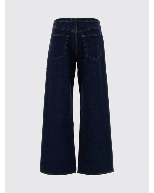 Jeans De Pernera Ancha De Denim De Algodón Regenerado Agolde de color Blue