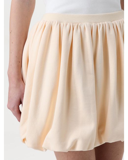 Marni Natural Pleated Mini Skirt