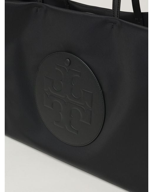 Tory Burch Black Ella Tote Shoulder Bag