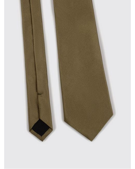 Saint Laurent White Satin Tie for men