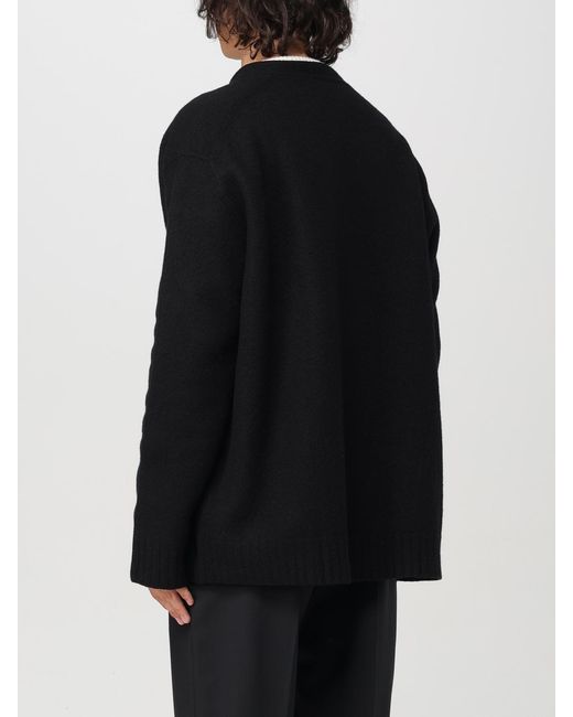Cárdigan De Lana Jil Sander de hombre de color Black