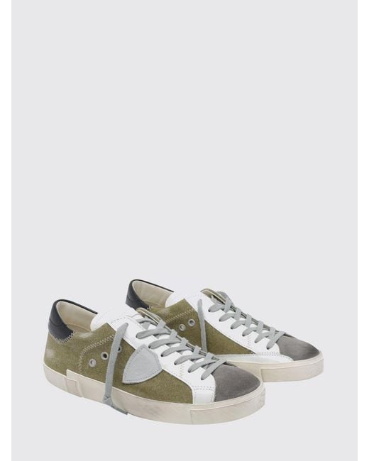Philippe Model Prsx Leder-Sneakers in Green für Herren